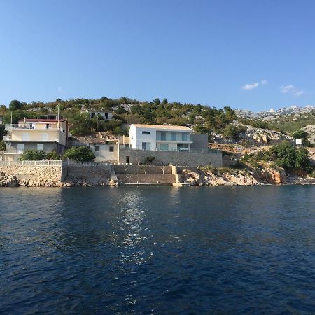 Villa Basthel Direct Aan Zee ,Verwarmd Zwembad En Sauna Barić Draga Extérieur photo